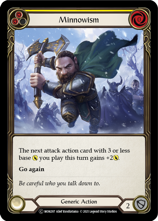 Minnowism (Yellow) (Rainbow Foil) [U-MON297-RF] Unlimited Rainbow Foil | Gam3 Escape