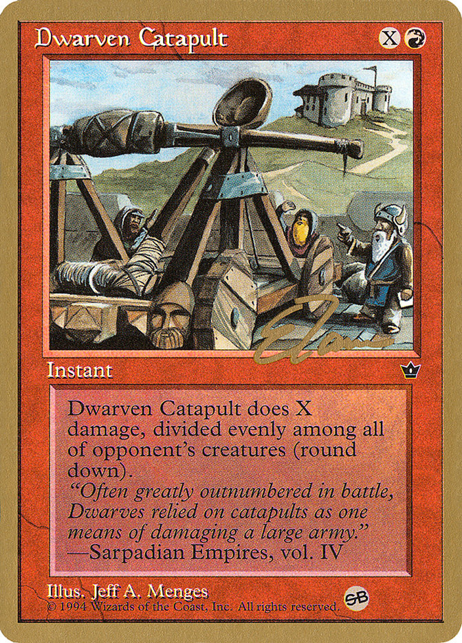 Dwarven Catapult (Eric Tam) (SB) [Pro Tour Collector Set] | Gam3 Escape