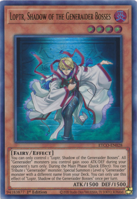 Loptr, Shadow of the Generaider Bosses [ETCO-EN028] Ultra Rare | Gam3 Escape