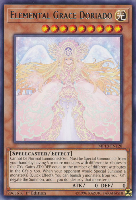Elemental Grace Doriado [MP18-EN128] Rare | Gam3 Escape