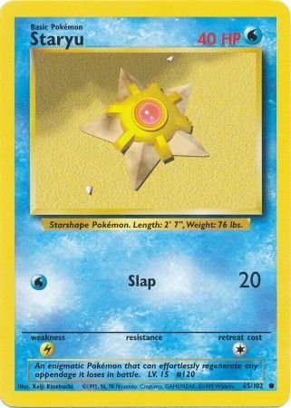 Staryu (65/102) [Base Set Unlimited] | Gam3 Escape