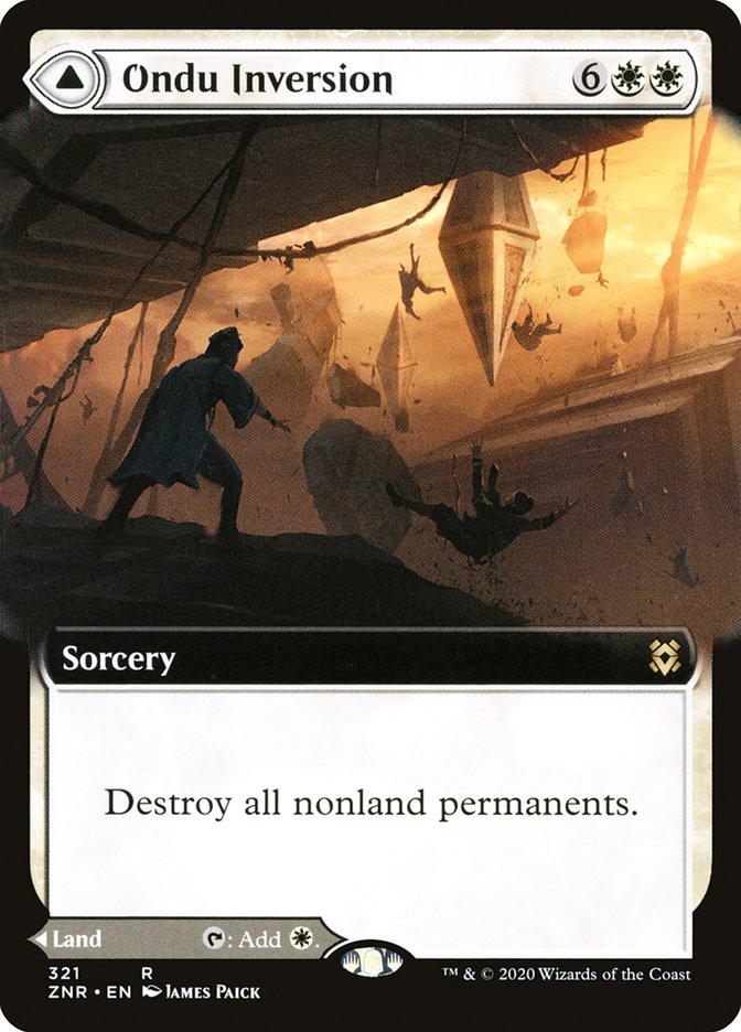 Ondu Inversion // Ondu Skyruins (Extended Art) [Zendikar Rising] | Gam3 Escape