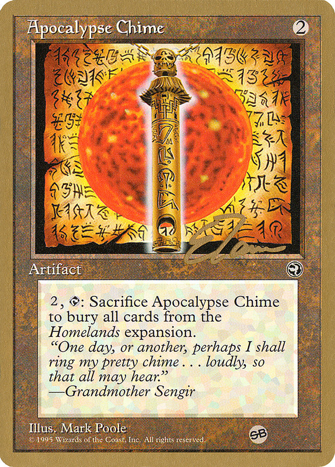Apocalypse Chime (Eric Tam) (SB) [Pro Tour Collector Set] | Gam3 Escape