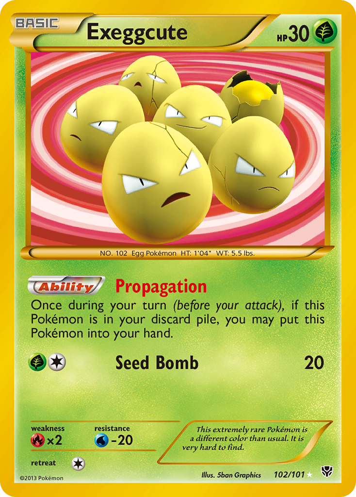 Exeggcute (102/101) [Black & White: Plasma Blast] | Gam3 Escape