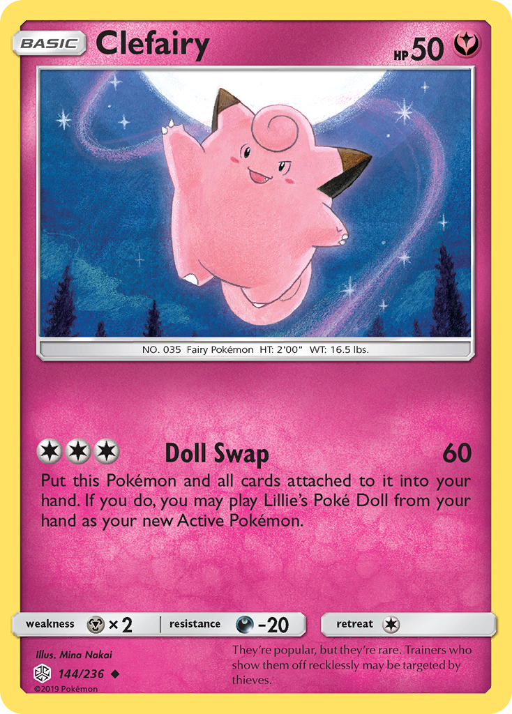 Clefairy (144/236) [Sun & Moon: Cosmic Eclipse] | Gam3 Escape