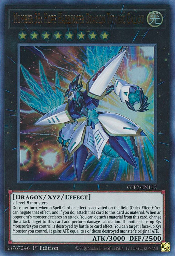 Number 38: Hope Harbinger Dragon Titanic Galaxy [GFP2-EN143] Ultra Rare | Gam3 Escape