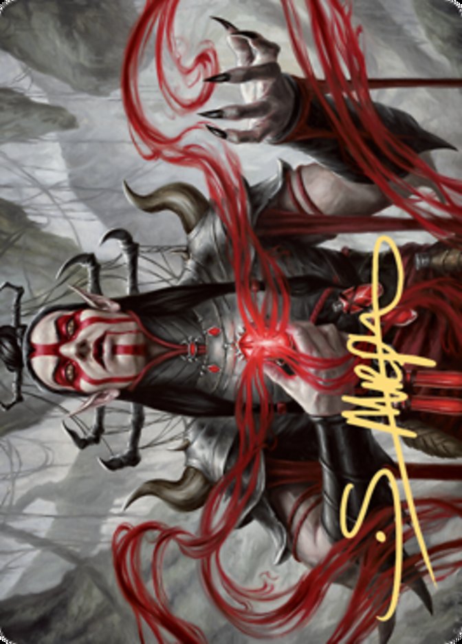 Malakir Blood-Priest Art Card (Gold-Stamped Signature) [Zendikar Rising Art Series] | Gam3 Escape