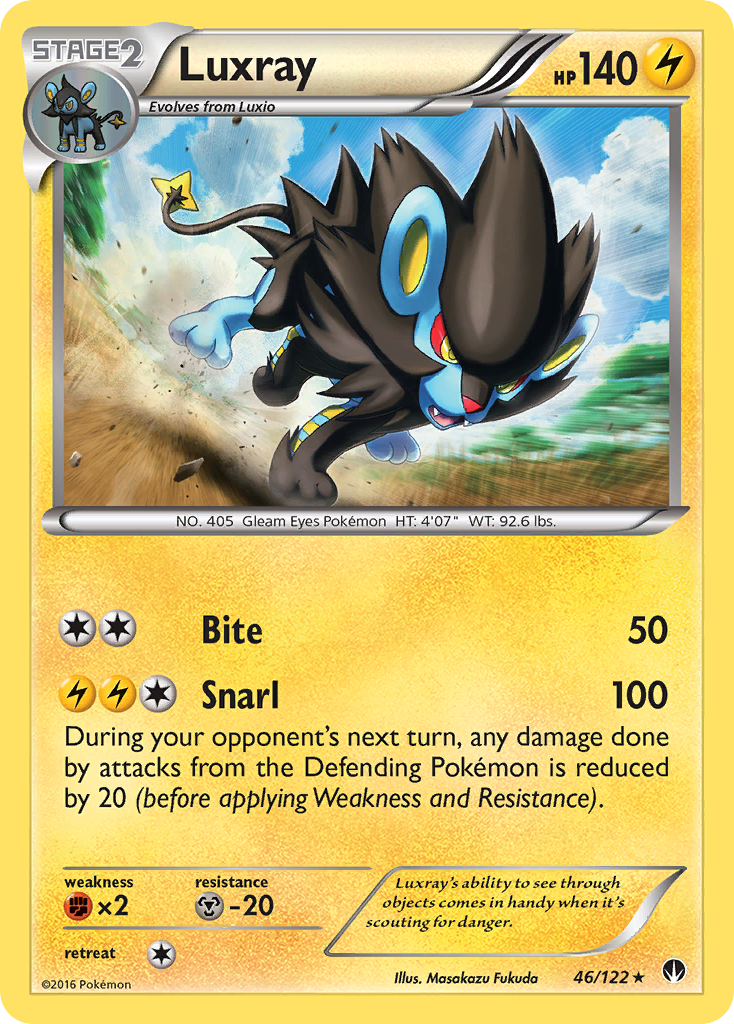 Luxray (46/122) [XY: BREAKpoint] | Gam3 Escape