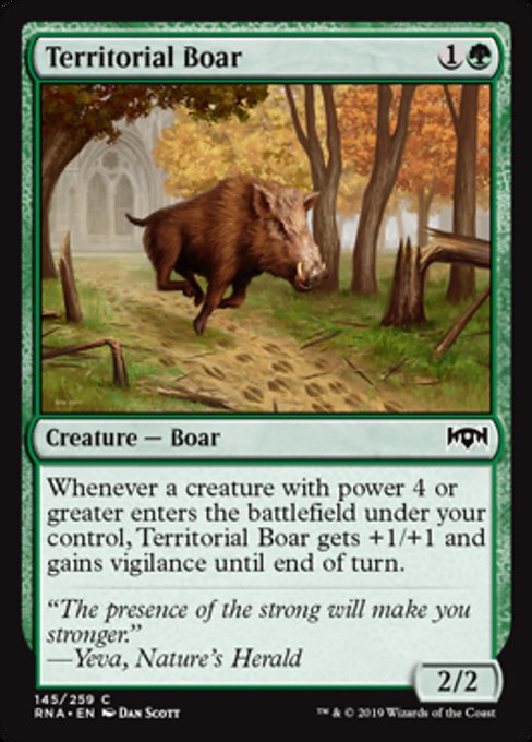 Territorial Boar [Ravnica Allegiance] | Gam3 Escape