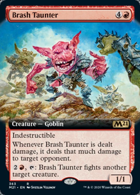 Brash Taunter (Extended Art) [Core Set 2021] | Gam3 Escape