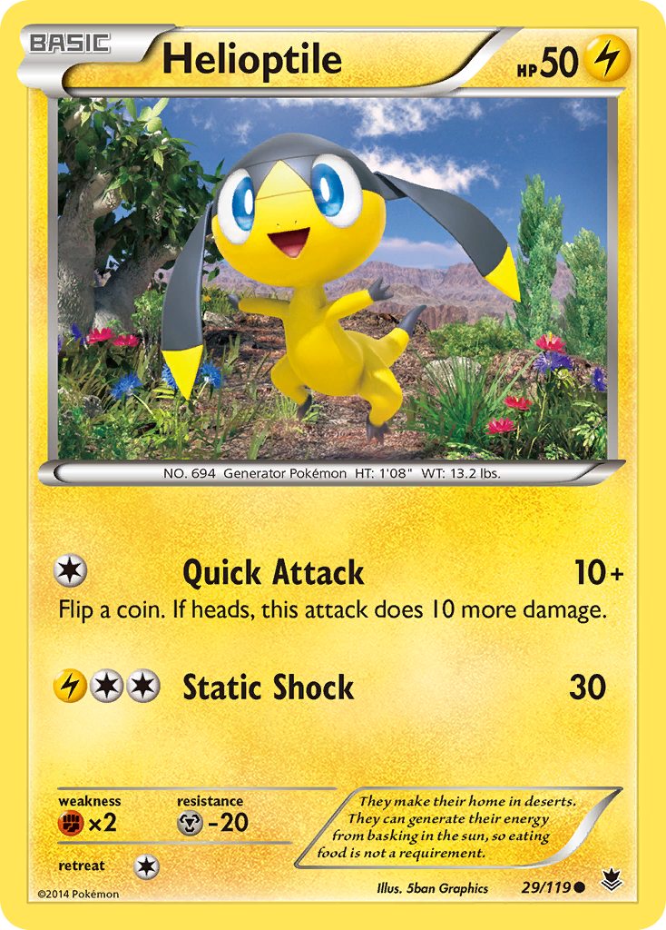 Helioptile (29/119) [XY: Phantom Forces] | Gam3 Escape