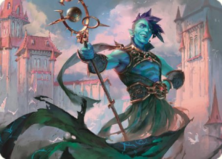 Haughty Djinn Art Card [Dominaria United Art Series] | Gam3 Escape