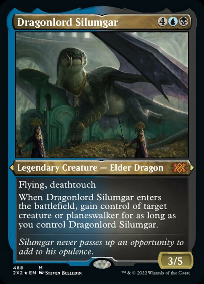 Dragonlord Silumgar (Foil Etched) [Double Masters 2022] | Gam3 Escape