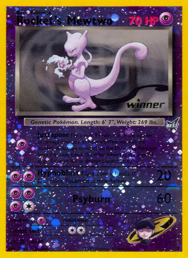 Rocket's Mewtwo (8) (Winner) [Best of Promos] | Gam3 Escape