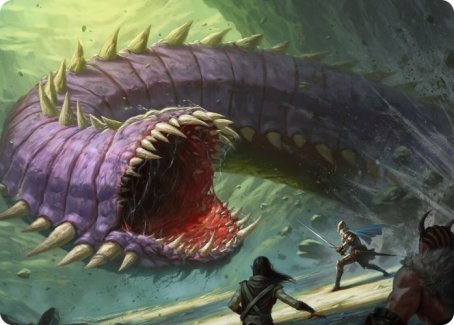 Purple Worm Art Card [Dungeons & Dragons: Adventures in the Forgotten Realms Art Series] | Gam3 Escape