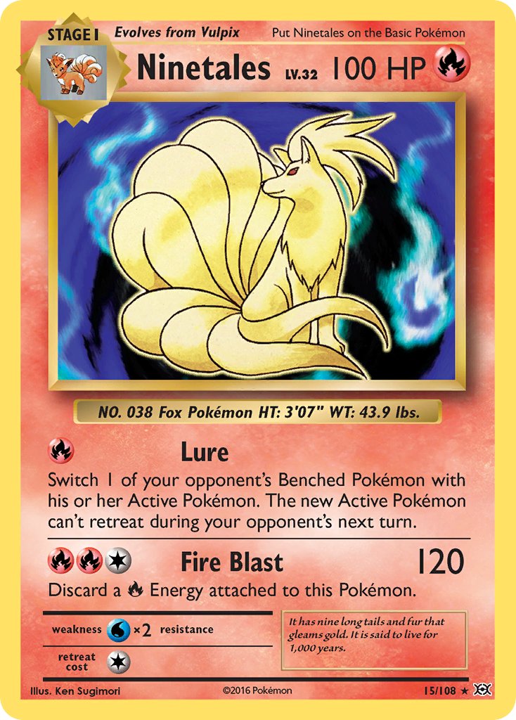 Ninetales (15/108) (Theme Deck Exclusive) [XY: Evolutions] | Gam3 Escape