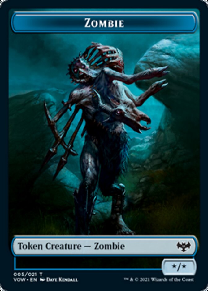 Zombie Token (005) [Innistrad: Crimson Vow Tokens] | Gam3 Escape