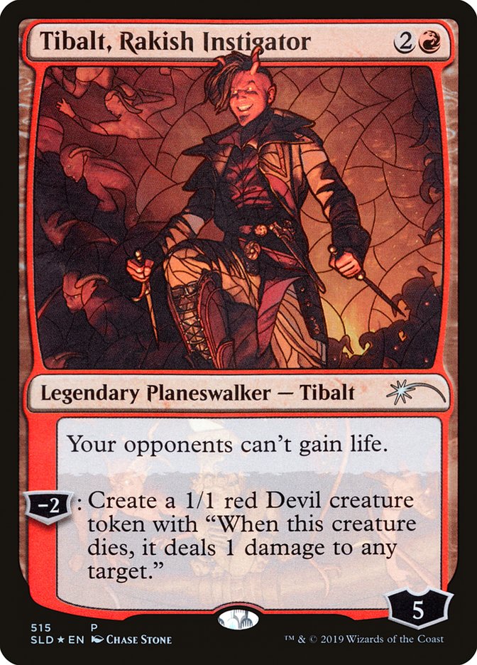 Tibalt, Rakish Instigator (Stained Glass) [Secret Lair Drop Promos] | Gam3 Escape