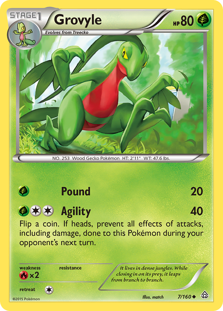 Grovyle (7/160) [XY: Primal Clash] | Gam3 Escape