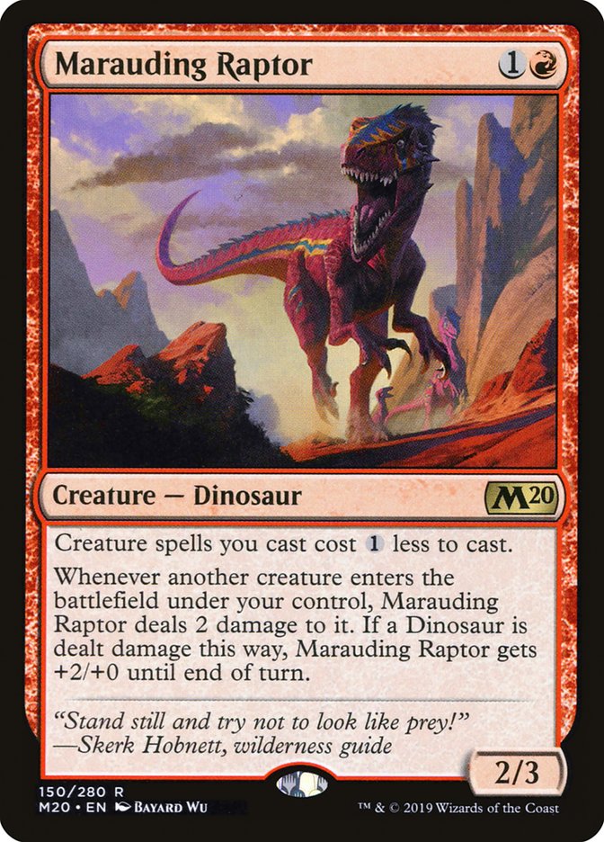 Marauding Raptor [Core Set 2020] | Gam3 Escape