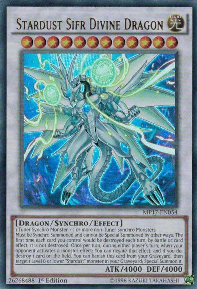 Stardust Sifr Divine Dragon [MP17-EN054] Ultra Rare | Gam3 Escape