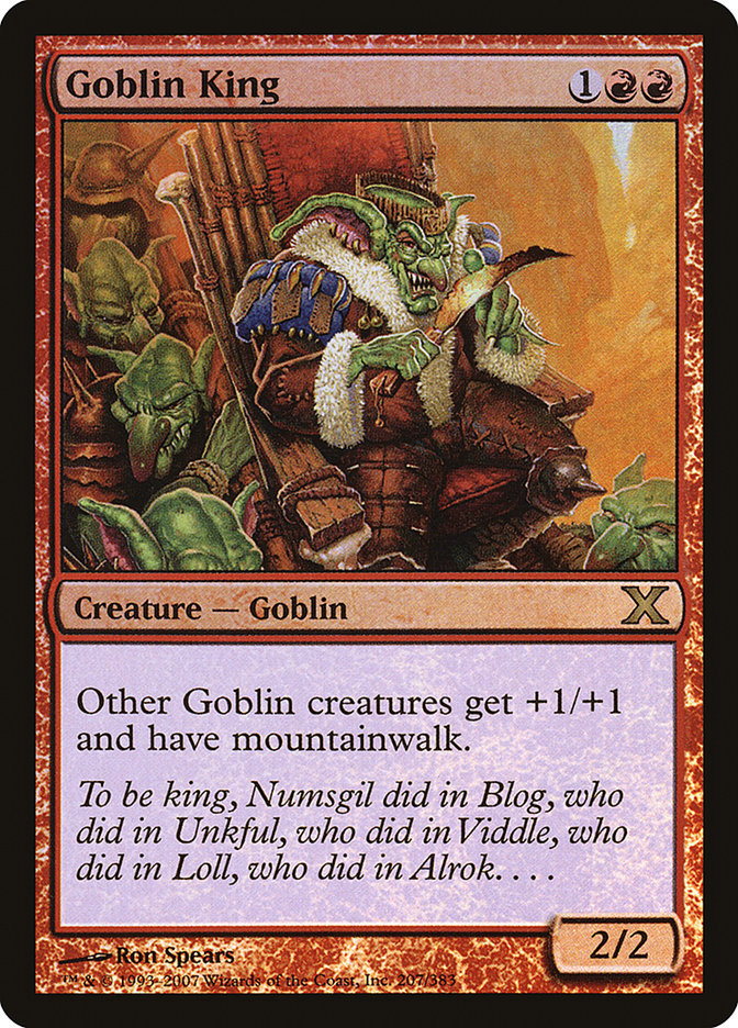 Goblin King (Premium Foil) [Tenth Edition] | Gam3 Escape