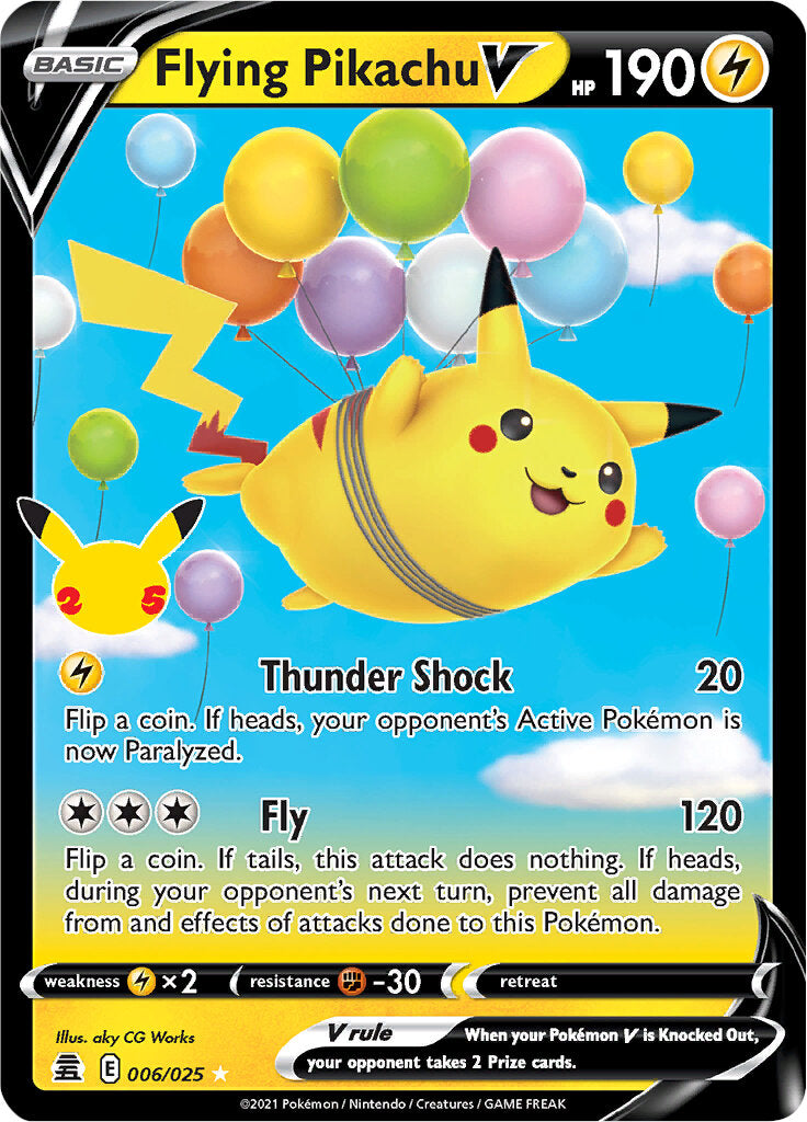 Flying Pikachu V (006/025) [Celebrations: 25th Anniversary] | Gam3 Escape