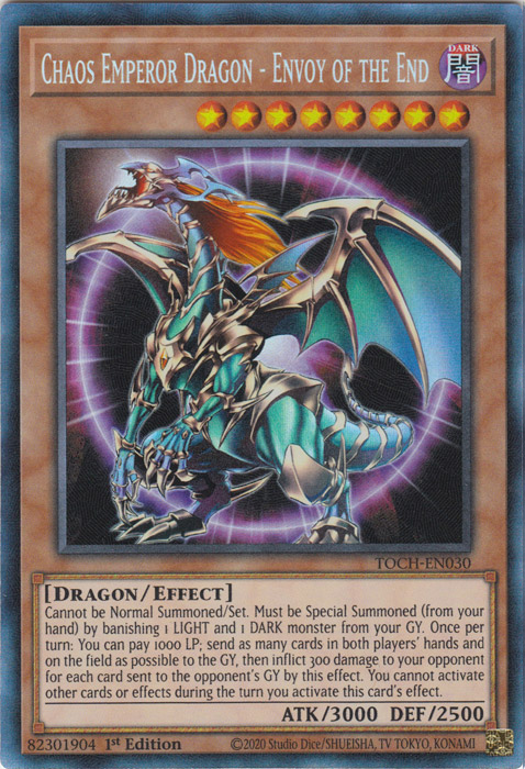 Chaos Emperor Dragon - Envoy of the End (CR) [TOCH-EN030] Collector's Rare | Gam3 Escape