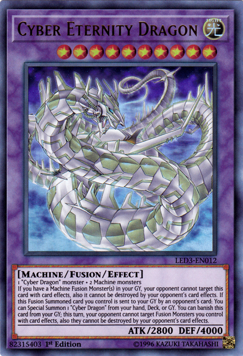 Cyber Eternity Dragon [LED3-EN012] Ultra Rare | Gam3 Escape