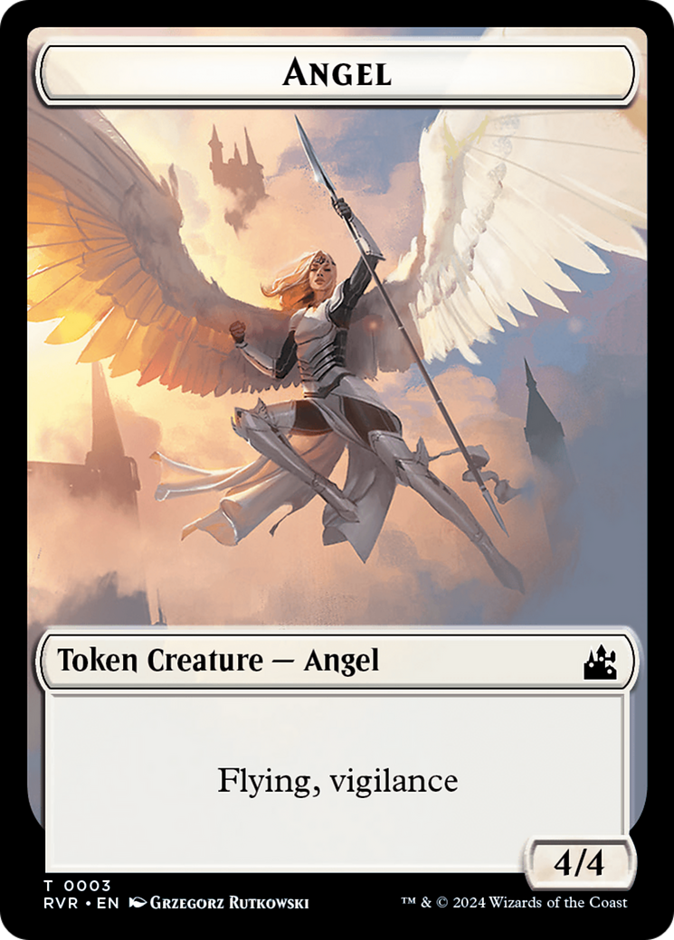 Angel Token (0003) [Ravnica Remastered Tokens] | Gam3 Escape