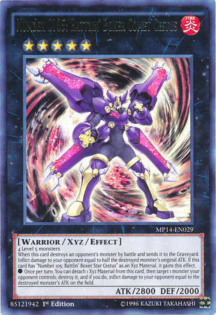 Number C105: Battlin' Boxer Comet Cestus [MP14-EN029] Ultra Rare | Gam3 Escape