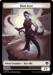 Wall // Kor Ally Double-Sided Token [Commander Masters Tokens] | Gam3 Escape