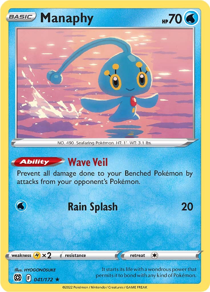 Manaphy (041/172) [Sword & Shield: Brilliant Stars] | Gam3 Escape