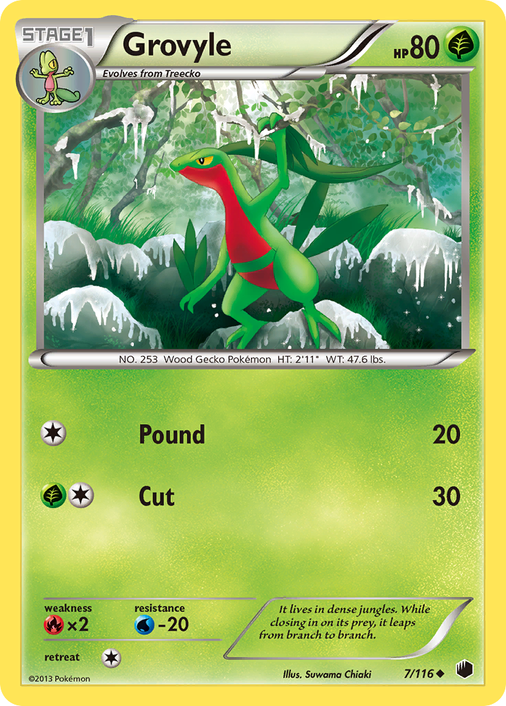 Grovyle (7/116) [Black & White: Plasma Freeze] | Gam3 Escape