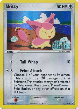 Skitty (41/100) (Stamped) [EX: Crystal Guardians] | Gam3 Escape