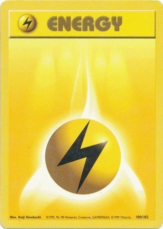 Lightning Energy (100/102) [Base Set Unlimited] | Gam3 Escape