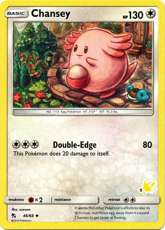 Chansey (46/68) (Pikachu Stamp #5) [Battle Academy 2020] | Gam3 Escape