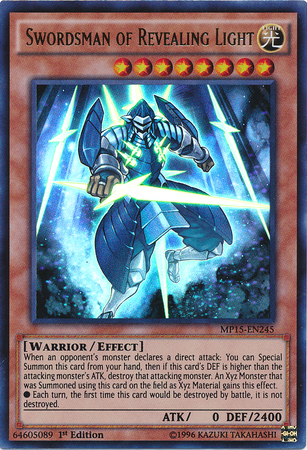 Swordsman of Revealing Light [MP15-EN245] Ultra Rare | Gam3 Escape