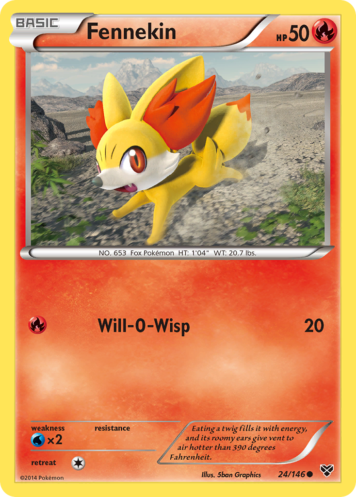 Fennekin (24/146) [XY: Base Set] | Gam3 Escape