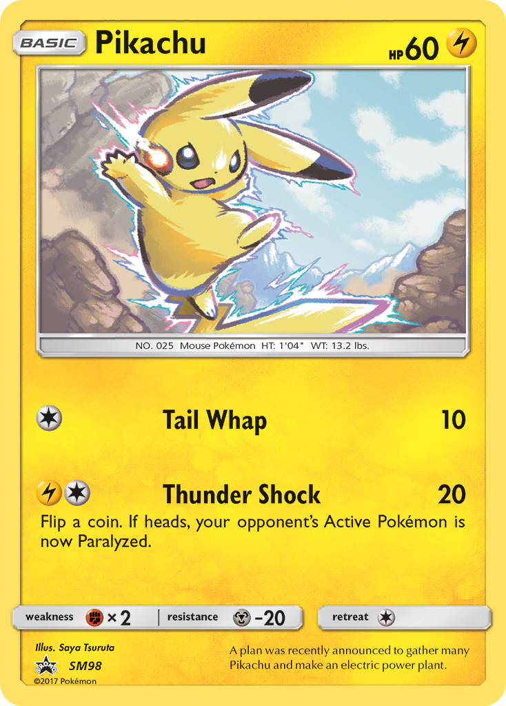 Pikachu (SM98) [Sun & Moon: Black Star Promos] | Gam3 Escape