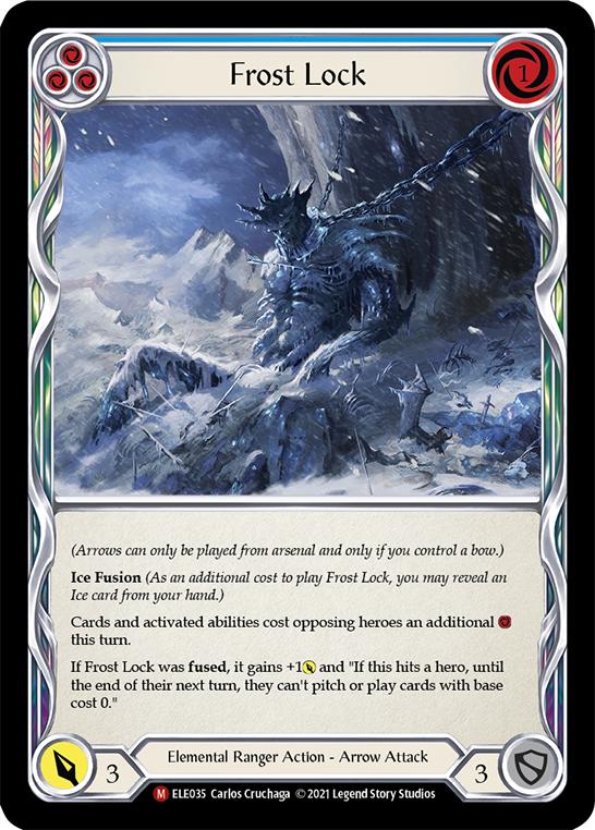 Frost Lock [ELE035] (Tales of Aria)  1st Edition Rainbow Foil | Gam3 Escape