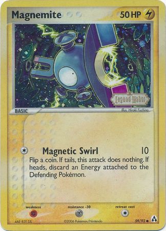 Magnemite (59/92) (Stamped) [EX: Legend Maker] | Gam3 Escape