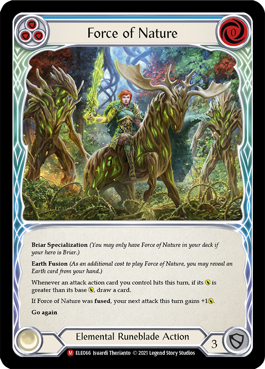 Force of Nature [ELE066] (Tales of Aria)  1st Edition Rainbow Foil | Gam3 Escape