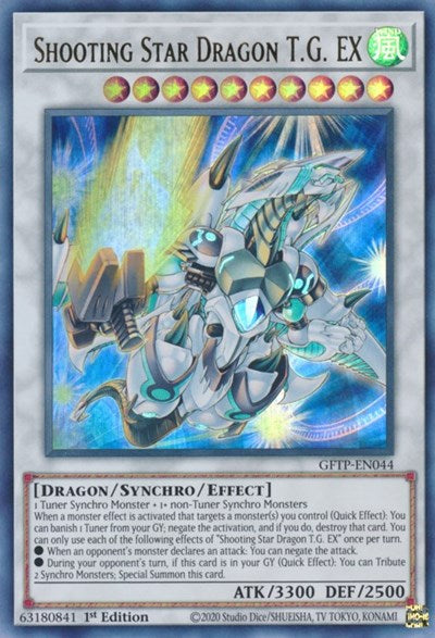 Shooting Star Dragon T.G. EX [GFTP-EN044] Ultra rare | Gam3 Escape