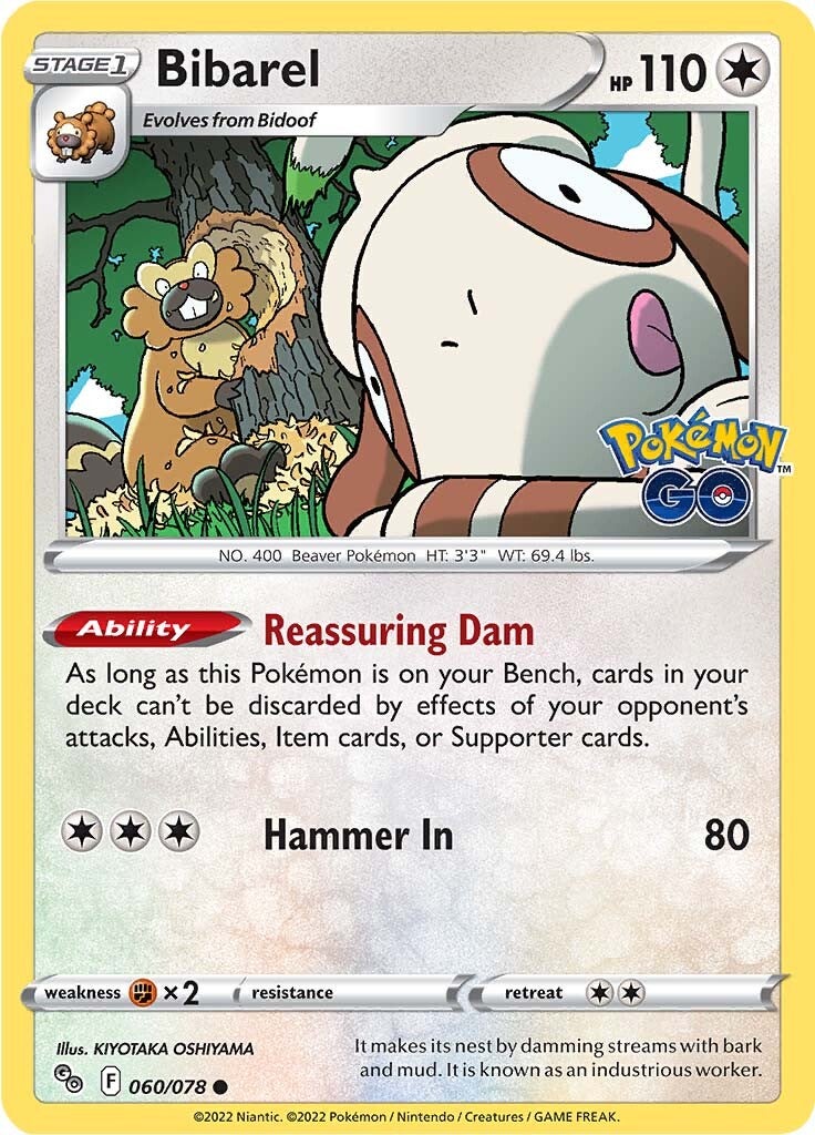 Bibarel (060/078) [Pokémon GO] | Gam3 Escape