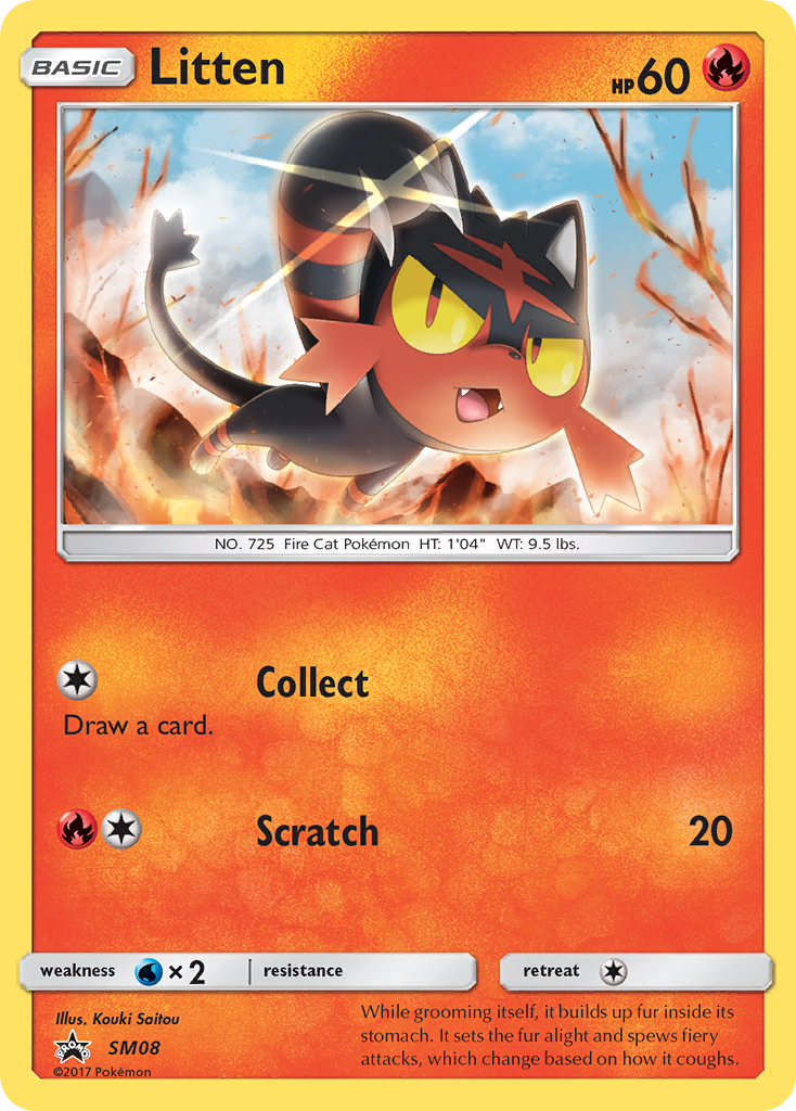 Litten (SM08) [Sun & Moon: Black Star Promos] | Gam3 Escape