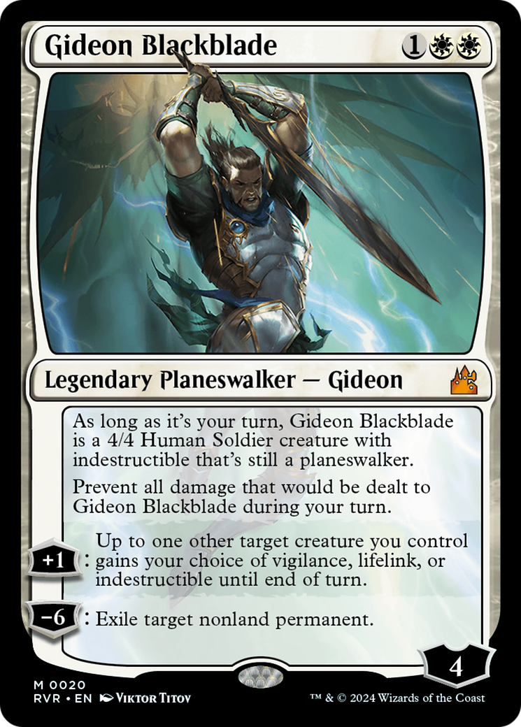 Gideon Blackblade [Ravnica Remastered] | Gam3 Escape