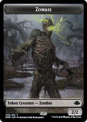 Zombie // Saproling Double-Sided Token [Dominaria Remastered Tokens] | Gam3 Escape