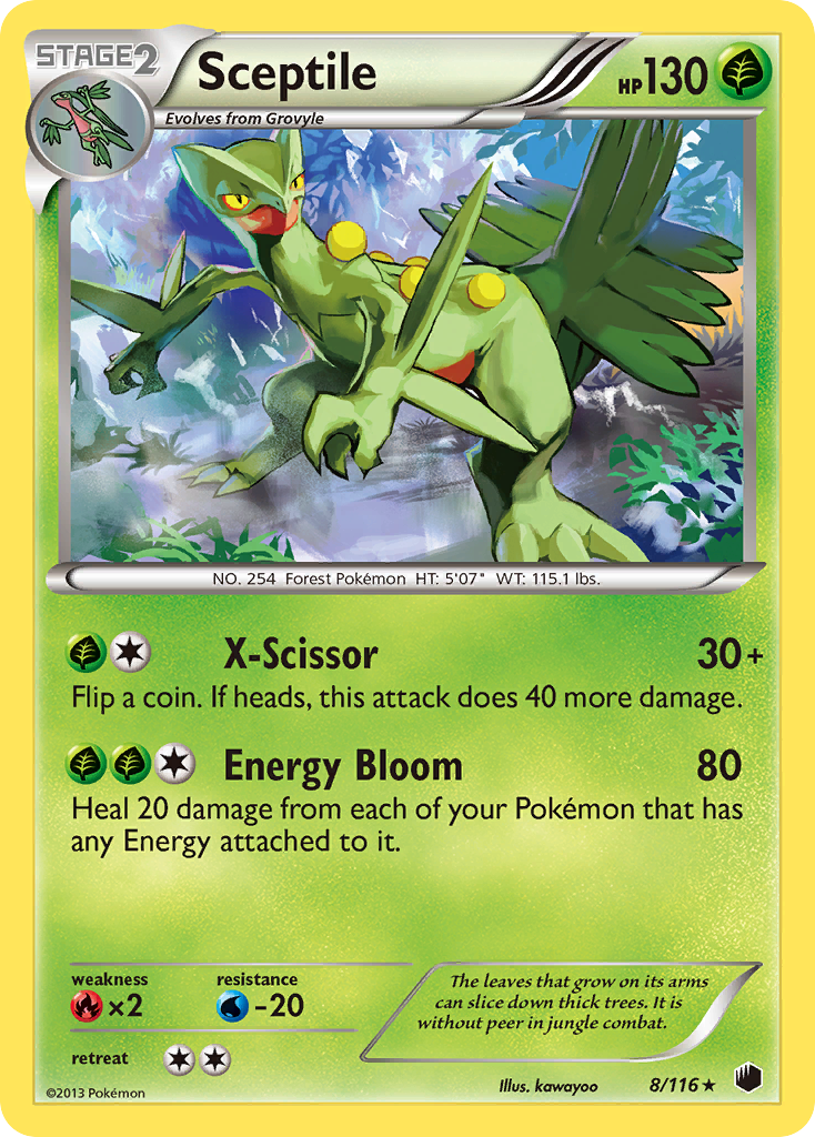 Sceptile (8/116) [Black & White: Plasma Freeze] | Gam3 Escape