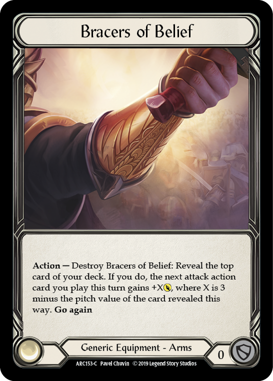 Bracers of Belief [ARC153-C] 1st Edition Cold Foil | Gam3 Escape